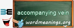 WordMeaning blackboard for accompanying vein